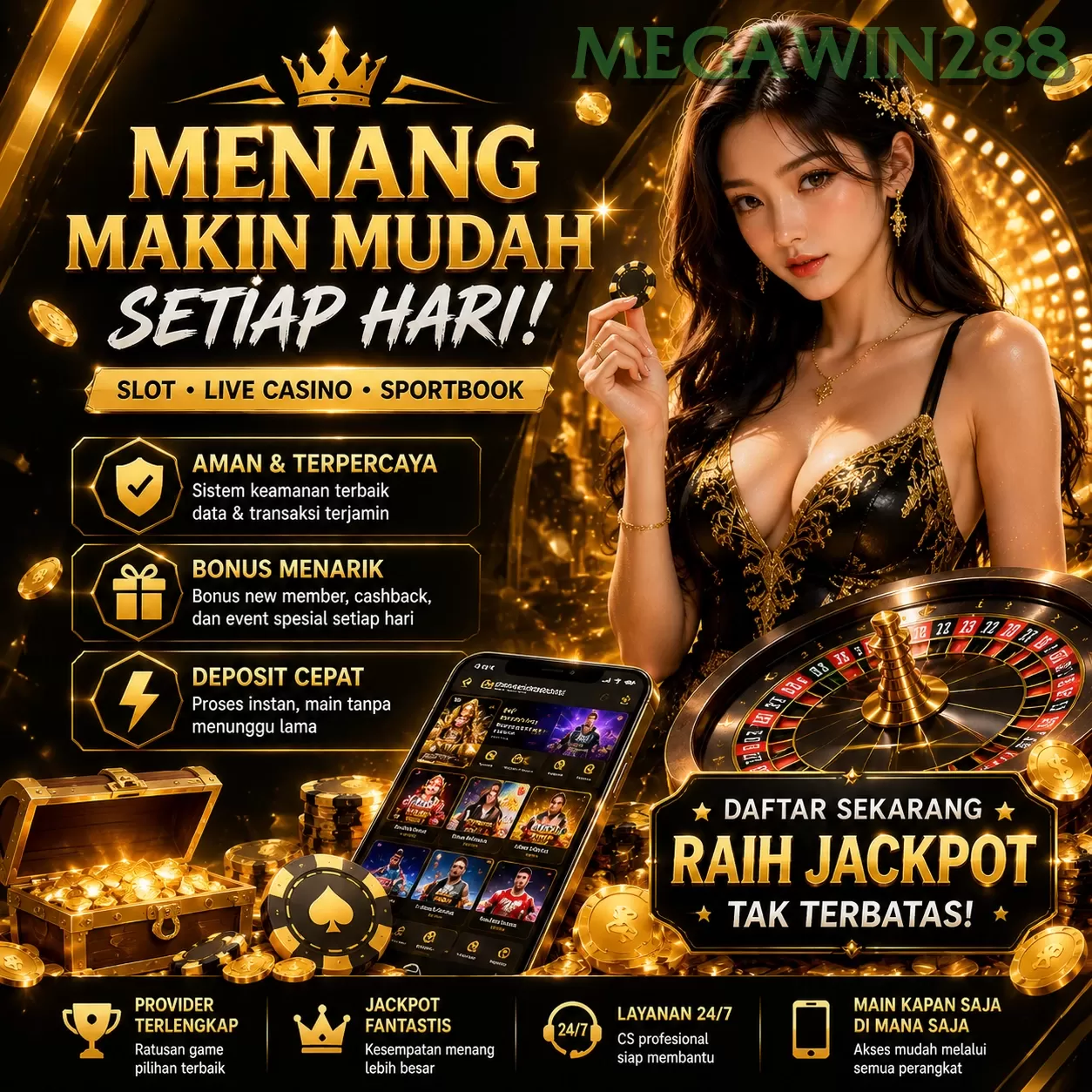 Cara Mendaftar dan Verifikasi Akun di megawin288